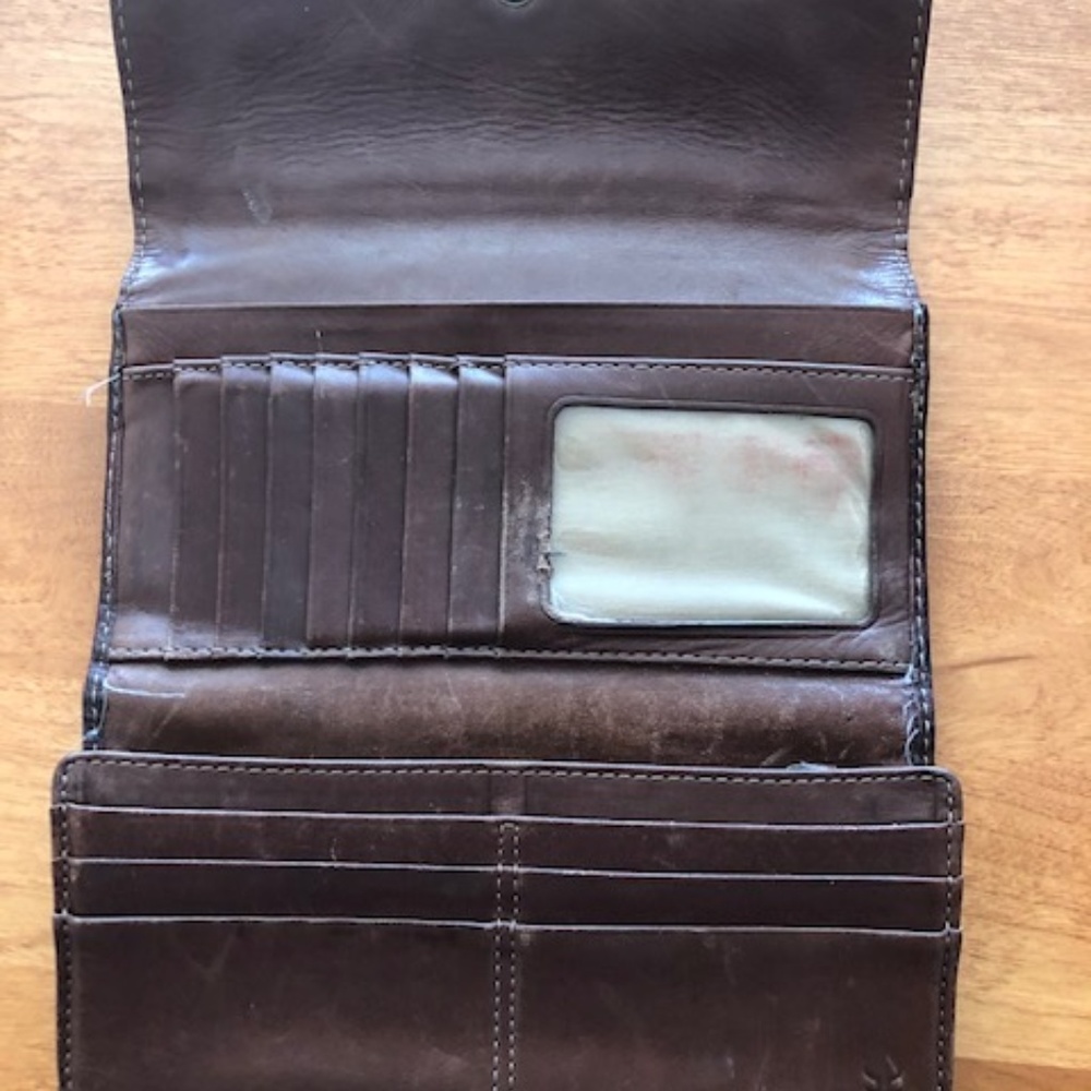 Frye trifold wallet